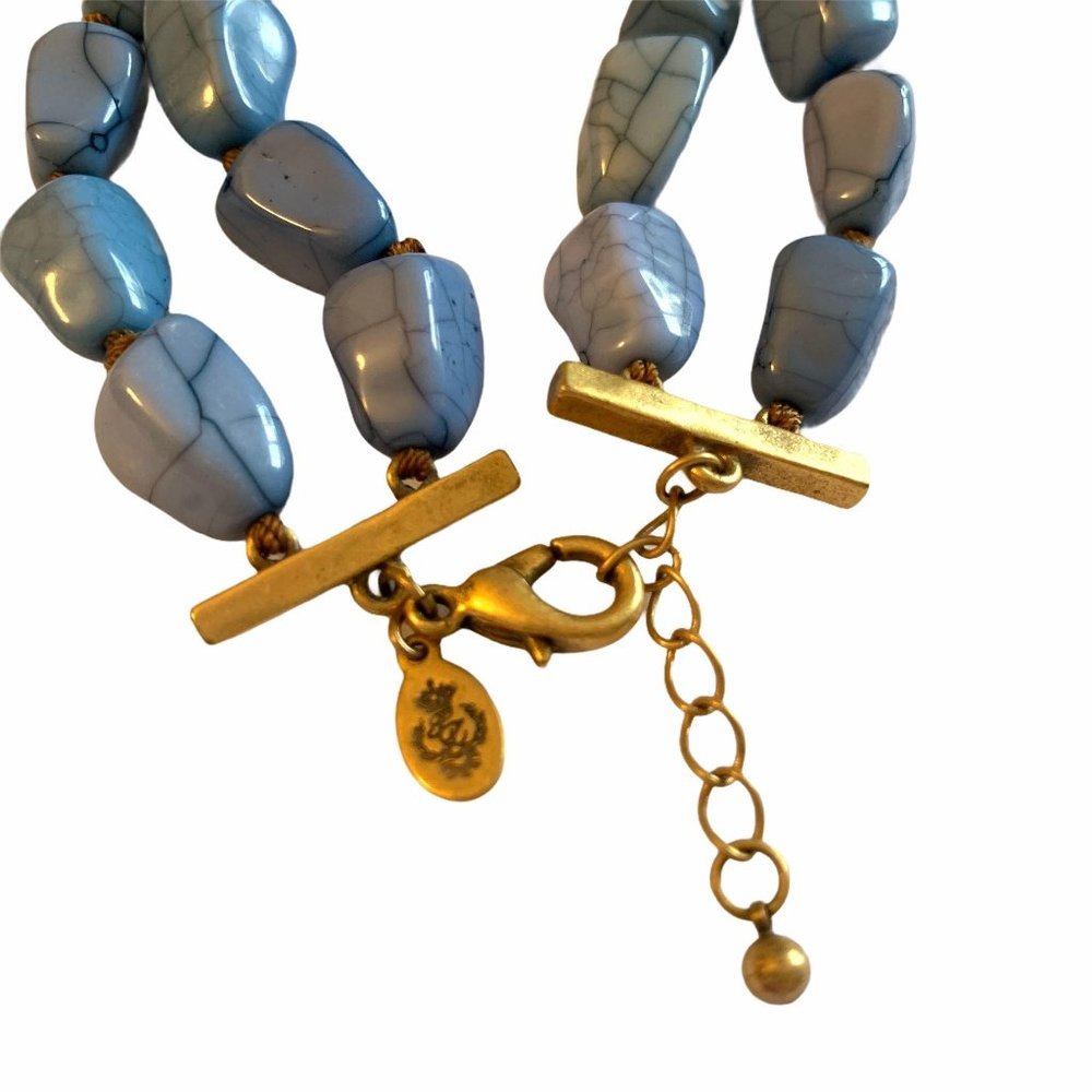 Premier Designs Double Strand Faux Stone Gold Tone - Picture 3 of 4